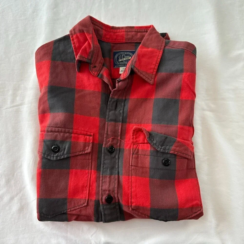 JCrew Flannel Long Sleeve Button Down